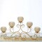 27" wide Gold Horizontal Candle Holder Crystal Beads Wedding Home Centerpiece